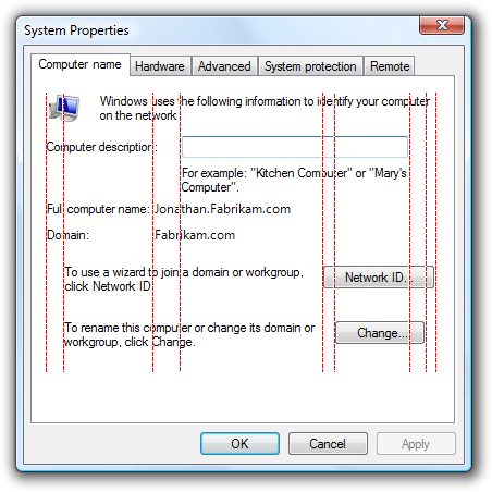 capture d’écran de la boîte de dialogue encombrée 