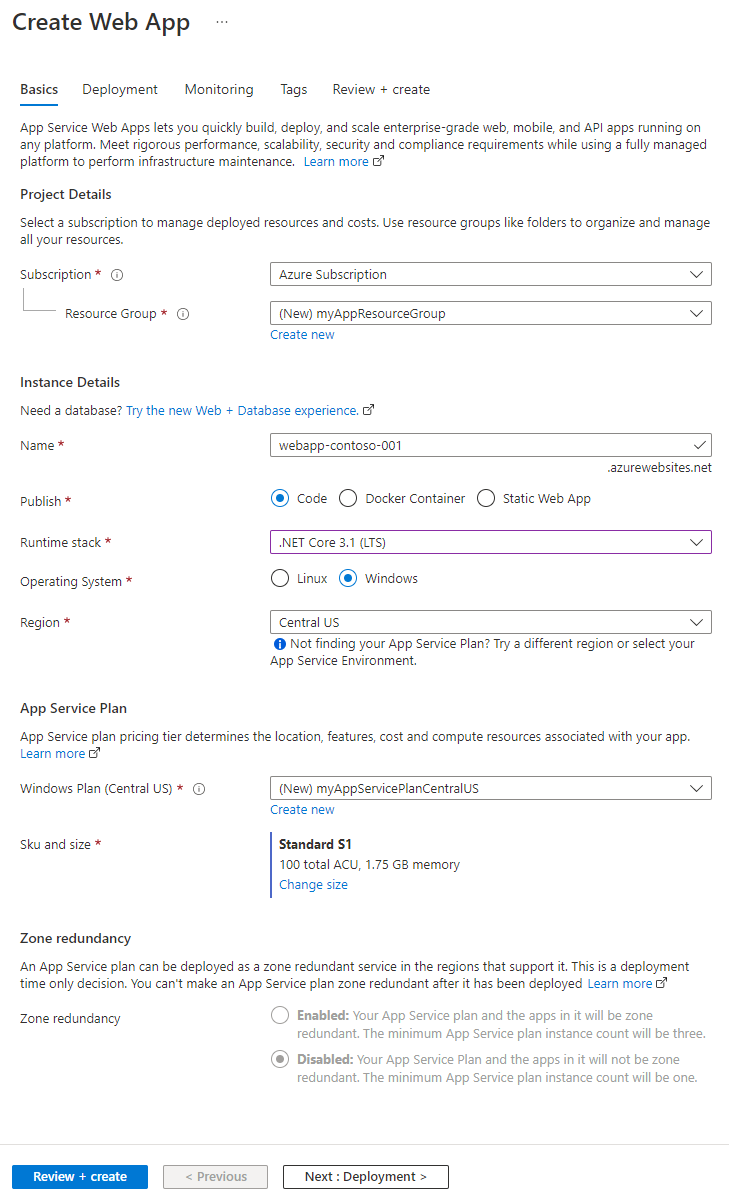 Creare rapidamente il livello Premium di Frontdoor di Azure nella portale di Azure.