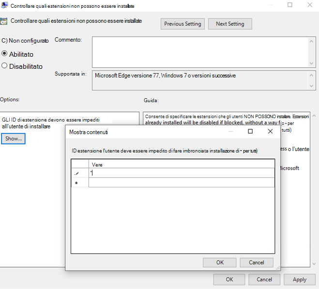 Usare Criteri di gruppo per controllare quali estensioni non possono essere installate.