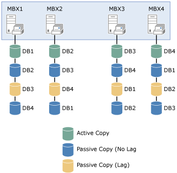 Layout di copia del database per Contoso, Ltd.