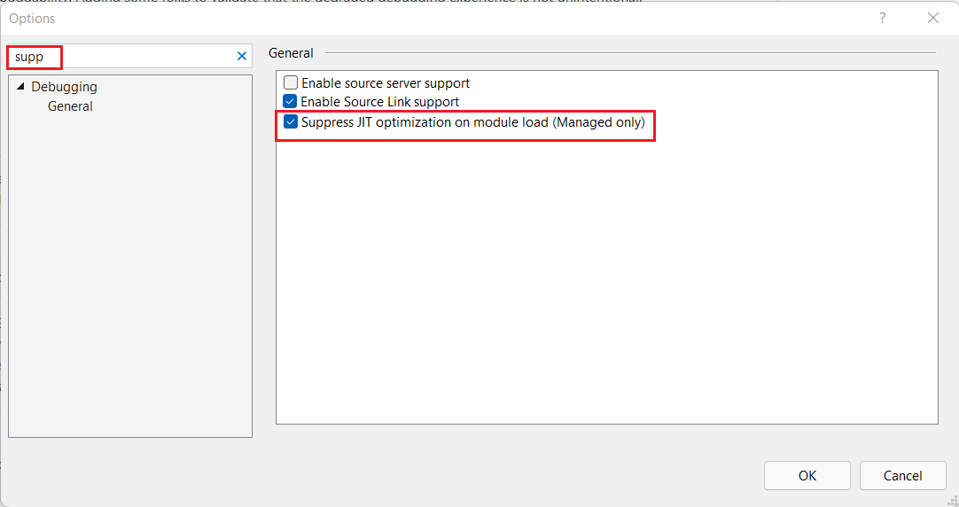 Suppress JIT optimization on module load