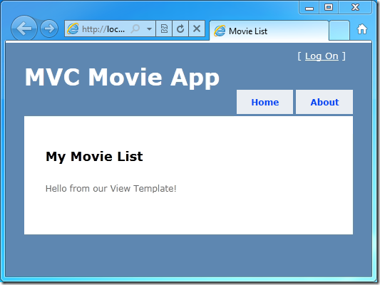 Screenshot che mostra my movie list nell'app M V C Movie.