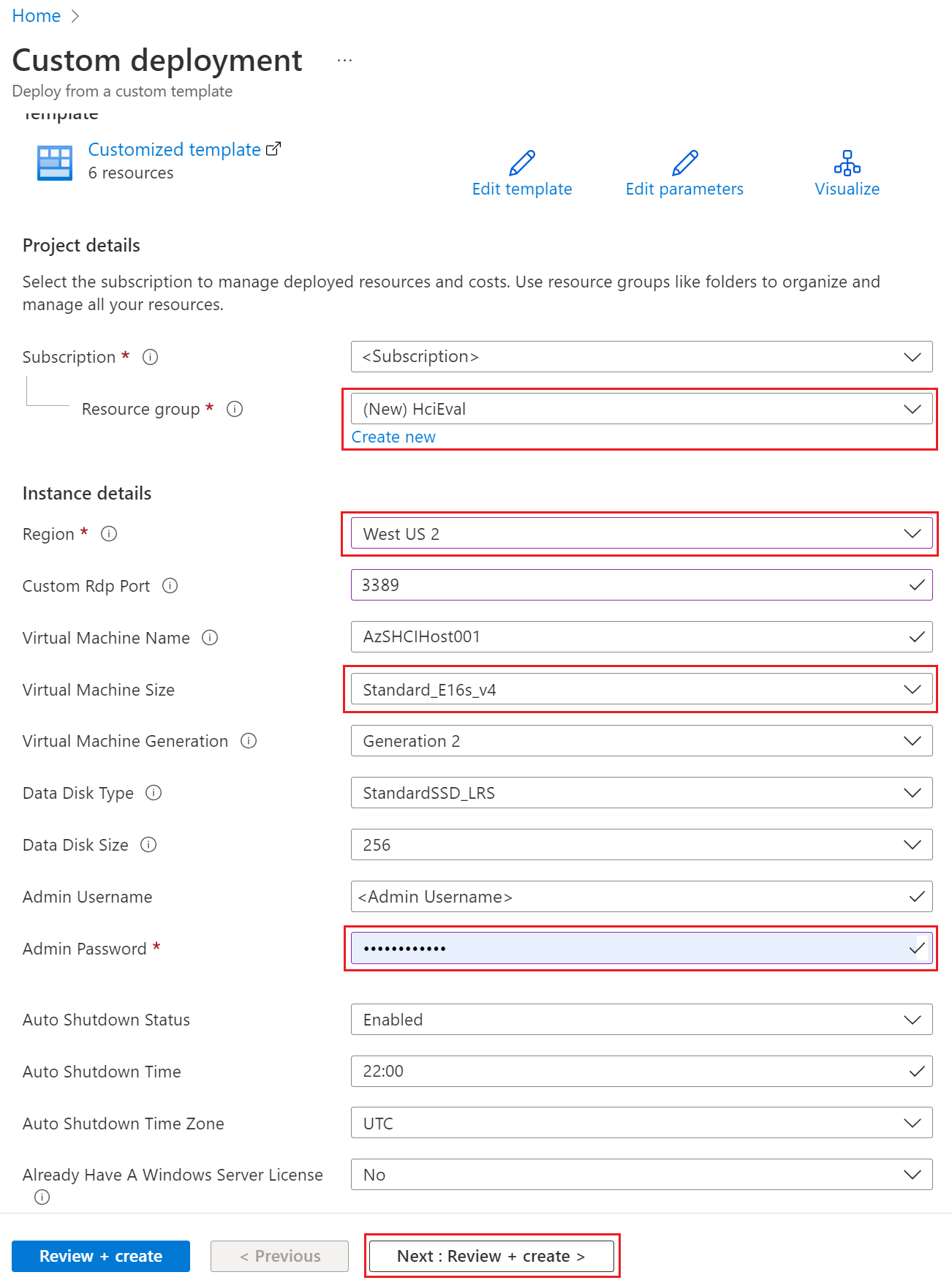 Distribuire i dettagli del modello di Resource Manager