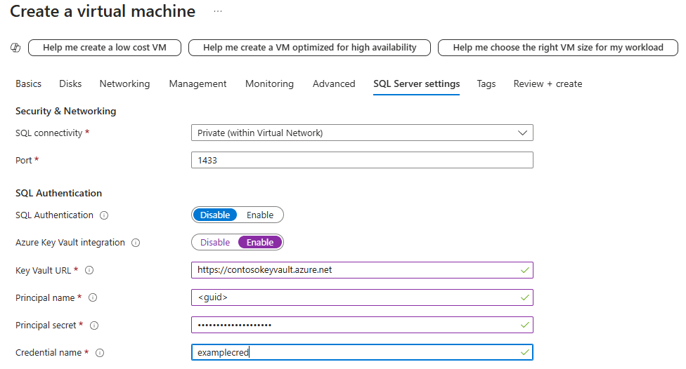 Integrazione dell'insieme di credenziali delle chiavi di Azure per SQL