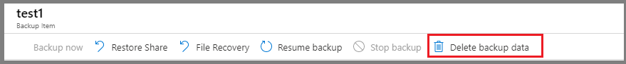 Elimina dati di backup