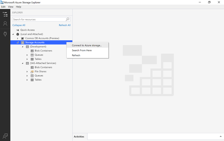 Connettersi ad Archiviazione di Azure