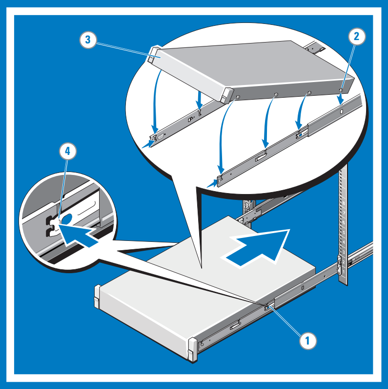 Installare il sistema in un rack