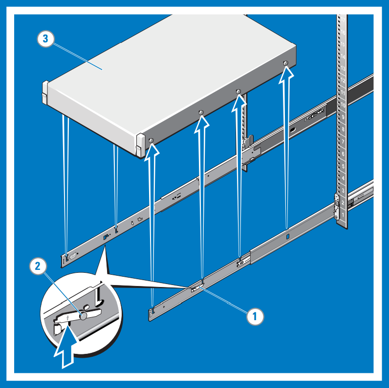 Rimuovere il sistema dal rack