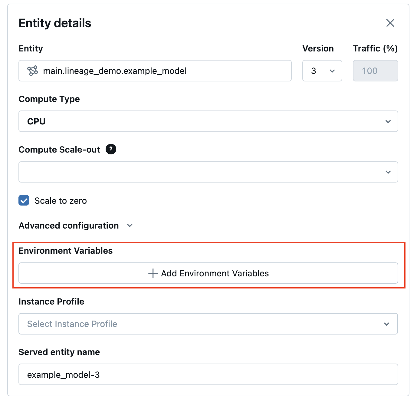 Creare e gestire gli endpoint di servizio dei modelli.