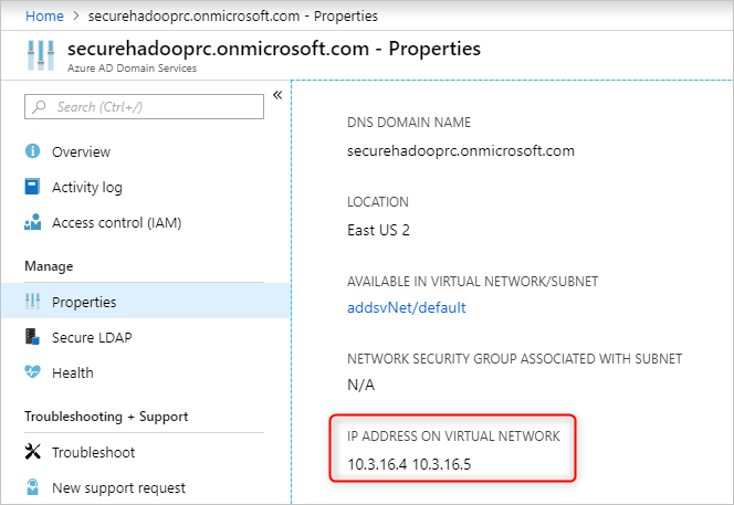 Individuare gli indirizzi IP per i server DNS locali.