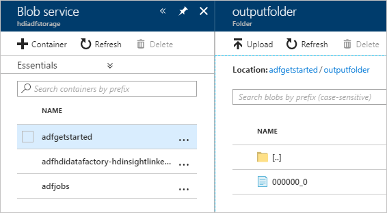 Verify the Azure Data Factory pipeline output.