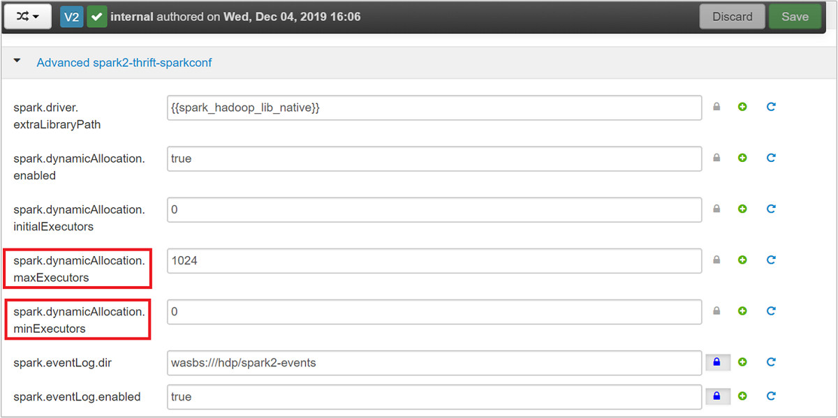 Configurare il server Spark Thrift.