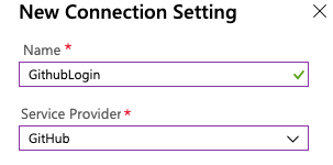 Configure an OAuth setting in Azure