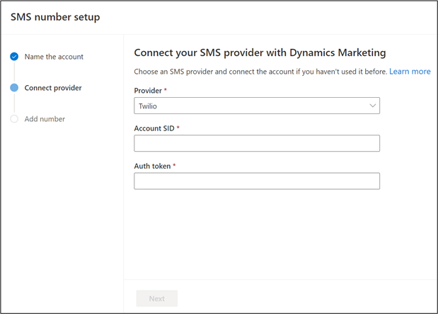 Configurazione di account Twilio e TeleSign.