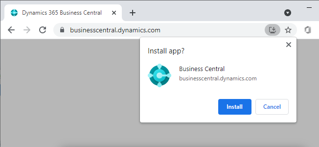 illustrazione di un pulsante per installare un'app in Chrome.