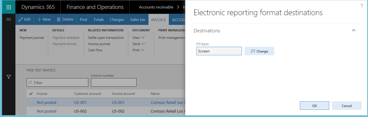 Destinazione formato Creazione di report elettronici.