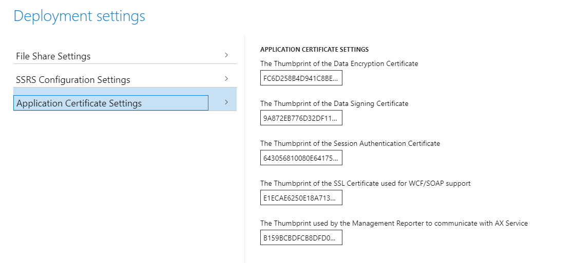 Deployment settings thumbprint image 2.