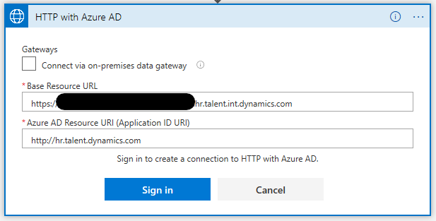 Connettore HTTP con Microsoft Entra.