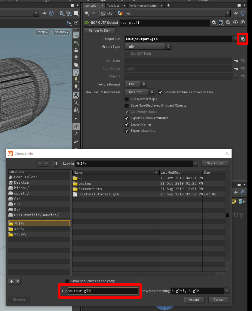 Pulsante File Chooser.