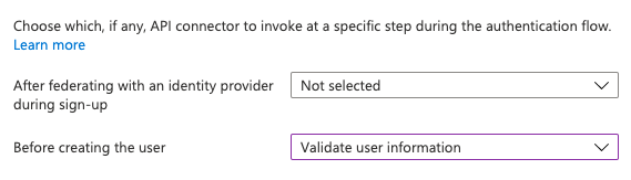 Selezione del connettore API da usare per un passaggio nel flusso utente, ad esempio 