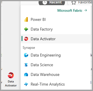 Screenshot dell'esperienza di infrastruttura dell'attivatore di dati.