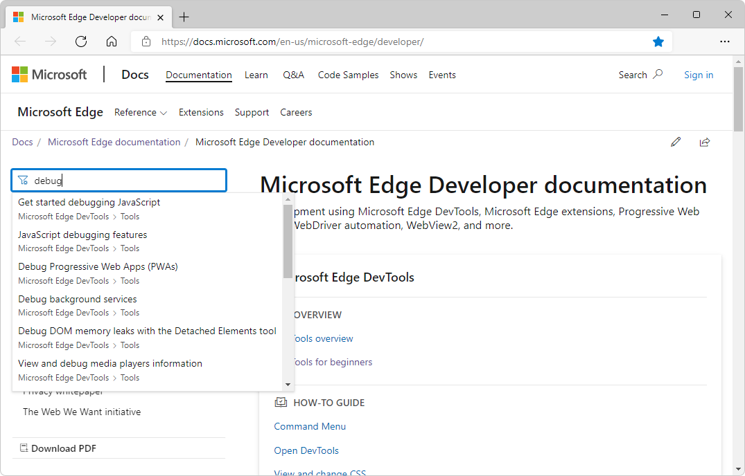 The multi-purpose "Filter by title" text box for navigating the table of contents, searching the documentation, and index term lookup of key words