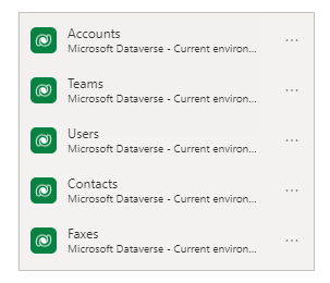 Riquadro Dati che mostra le tabelle Account, Utenti e Contatti e Fax.