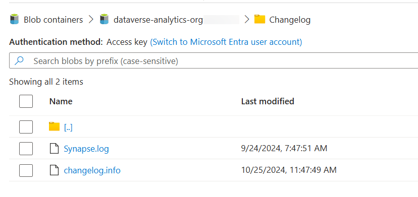 Cartelle incrementali in Azure Data lake Storage create da Collegamento ad Azure Synapse