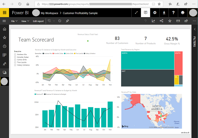 Ottenere il percorso di un dashboard Power BI.