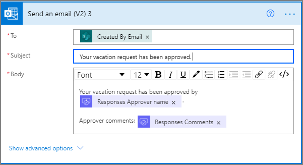 configurare il modello di posta elettronica per le approvazioni.