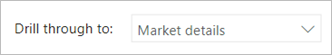 Screenshot che mostra un filtro dei dati drill-through senza intestazione.