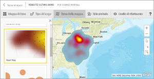 Screenshot di una mappa ArcGIS.