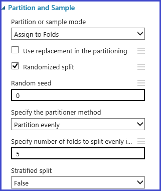 Partition and sample (Partizione ed esempio)