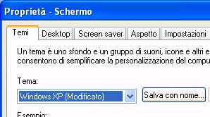 Proprietà dello schermo etichettate in base all'utilizzo