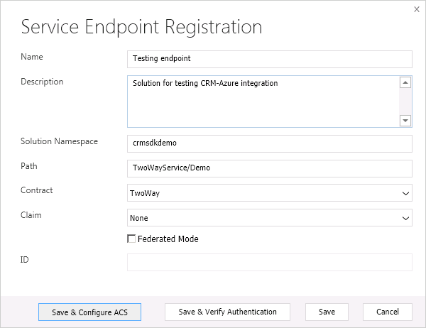 Creare un endpoint servizio