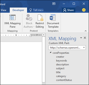 Lo schema di mapping XML predefinito