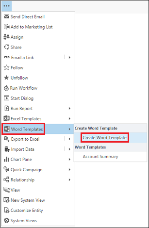 Creare un modello Word da un'entità Dynamics 365