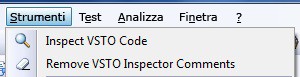 Menu di Visual Studio Tools per Office