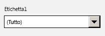 Immagine della casella a discesa dell'etichetta nel riquadro di spostamento del dashboard di telemetria di Office