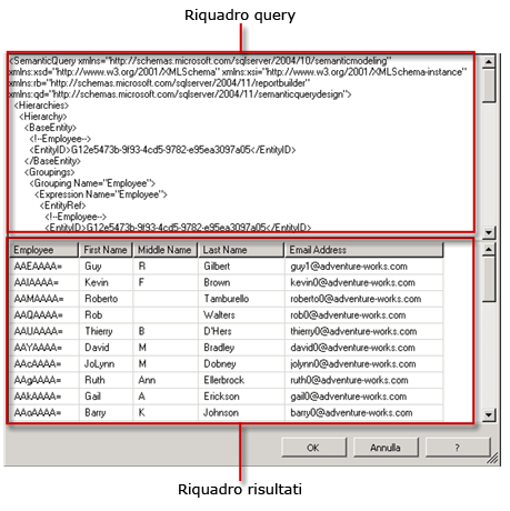 Progettazione query SMQL standard