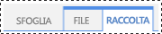 Barra multifunzione della raccolta documenti di SharePoint 2013