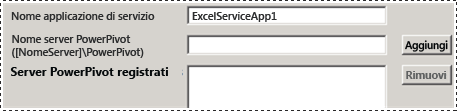 Registrazione di server PowerPivot nel nuovo strumento di configurazione