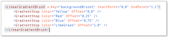 Corrispondenza di parentesi in visualizzazione XAML