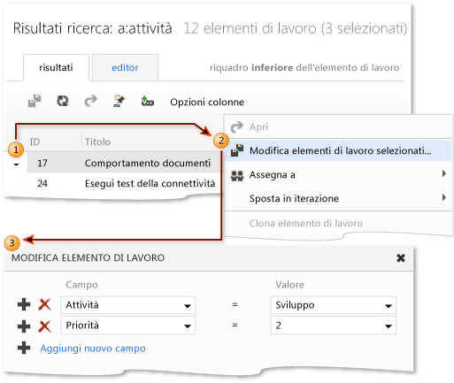 Modifica di massa (Team Web Access)