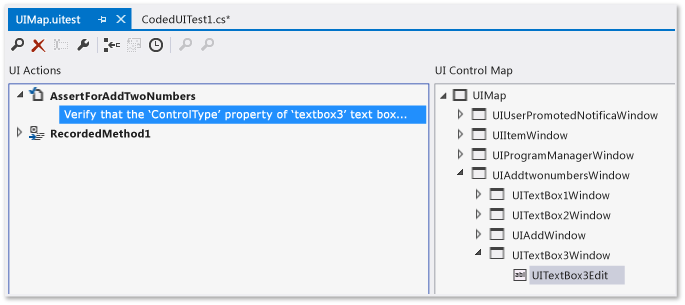 Editor test codificati dell'interfaccia utente