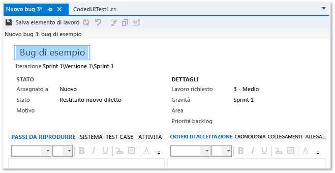 Nuovo bug in Visual Studio