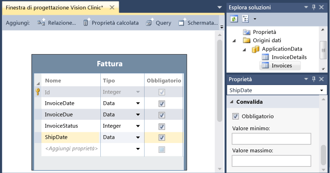 L'entità Invoice