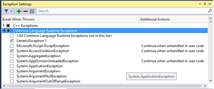 adding generic exception