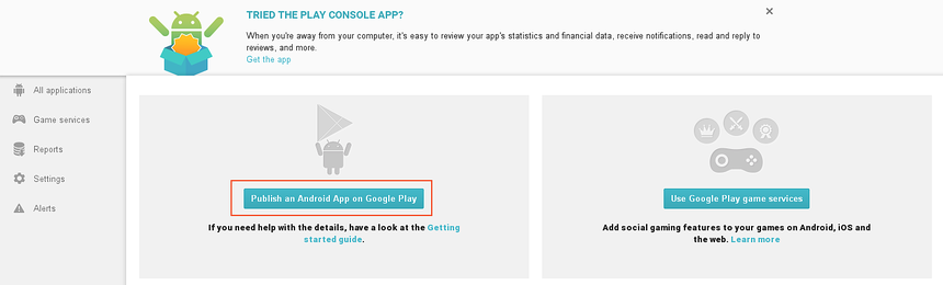 Google Play Developer Console