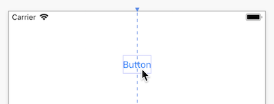 On the design surface, guidelines highlight commonly-used layout positions